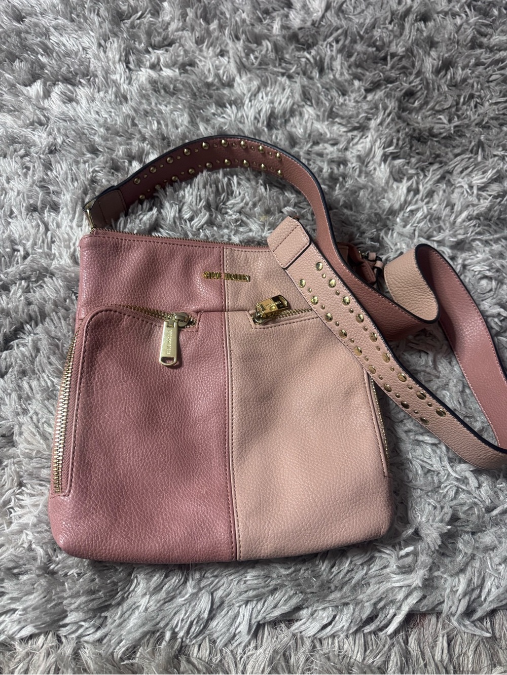 Steve Madden Pink Two-Tone Crossbody Bag